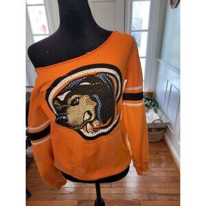 College Classics University TN Scoop Neck  Smokey Sweatshirt M Bedazzled Glam